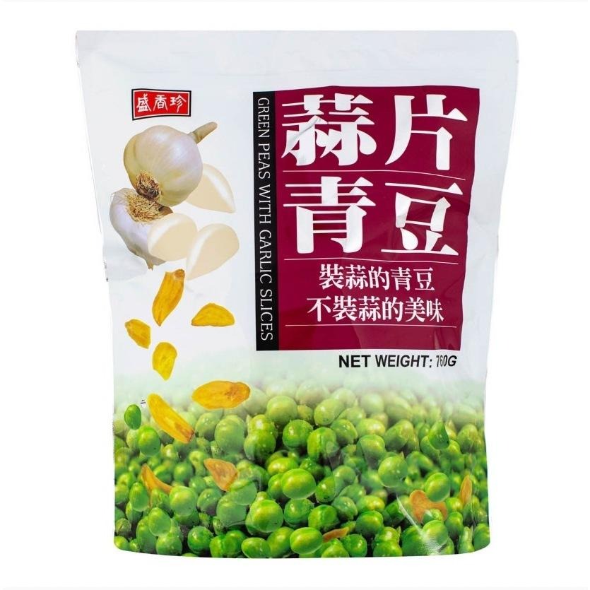 愛的小舖-盛香珍蒜片青豆760克  效期: 2024年11月份-細節圖2