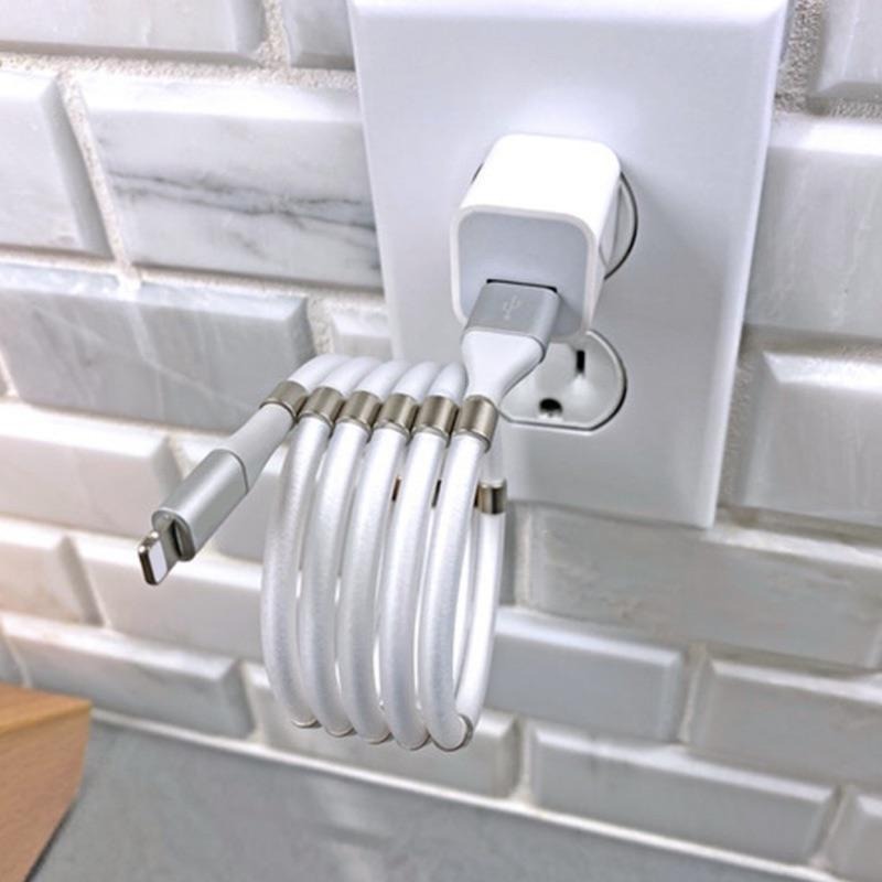 Micro 收納充電線 收納線 快速充電線 傳輸線-細節圖2