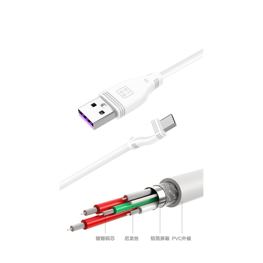 5A極充線 1.2米 安卓/蘋果 可用 快速充電線 傳輸線 快充線 充電線 (X12)-細節圖9