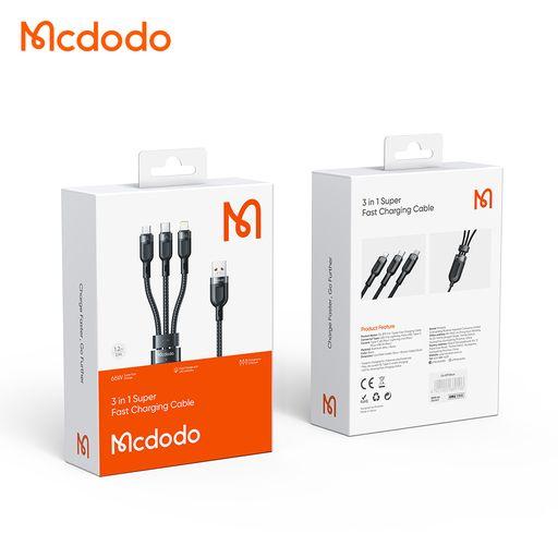 Mcdodo 迅雷系列 三合一 充電線 傳輸線 快充線 1拖3 iPhone TypeC 規格-細節圖7