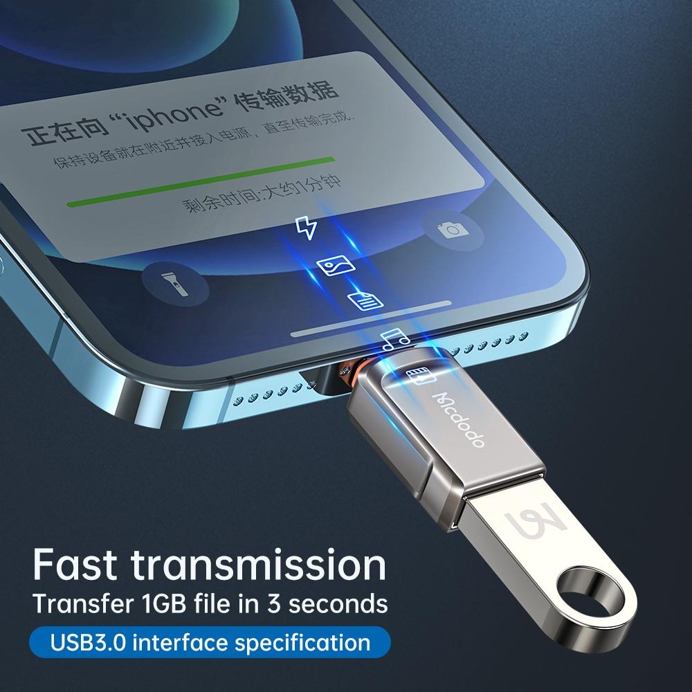 OTG 支援iPhone USB 3.0 轉接頭 MCDODO OT-8600-細節圖6