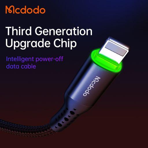 Mcdodo 智能斷電 iPhone 充電線 傳輸線 抗拉扯 蜂巢系列-細節圖6