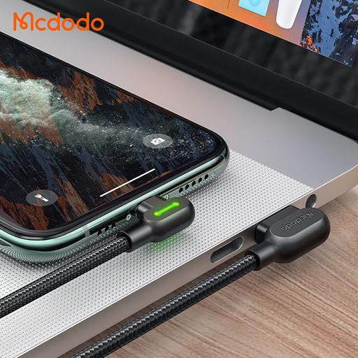 Mcdodo 彎頭電競線 鈕扣雙彎頭 充電線 傳輸線 iPhone 安卓 適用-細節圖4