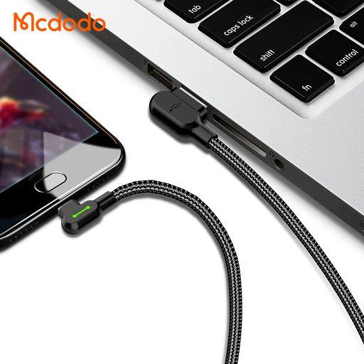 Mcdodo 彎頭電競線 鈕扣雙彎頭 充電線 傳輸線 iPhone 安卓 適用-細節圖7