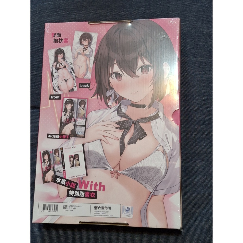 〔全新特裝版〕我當備胎女友也沒關係。(02) 西條陽 特裝版 贈特製書衣+雙面抱枕套 我當備胎 特裝 輕小說 台灣角川-細節圖2
