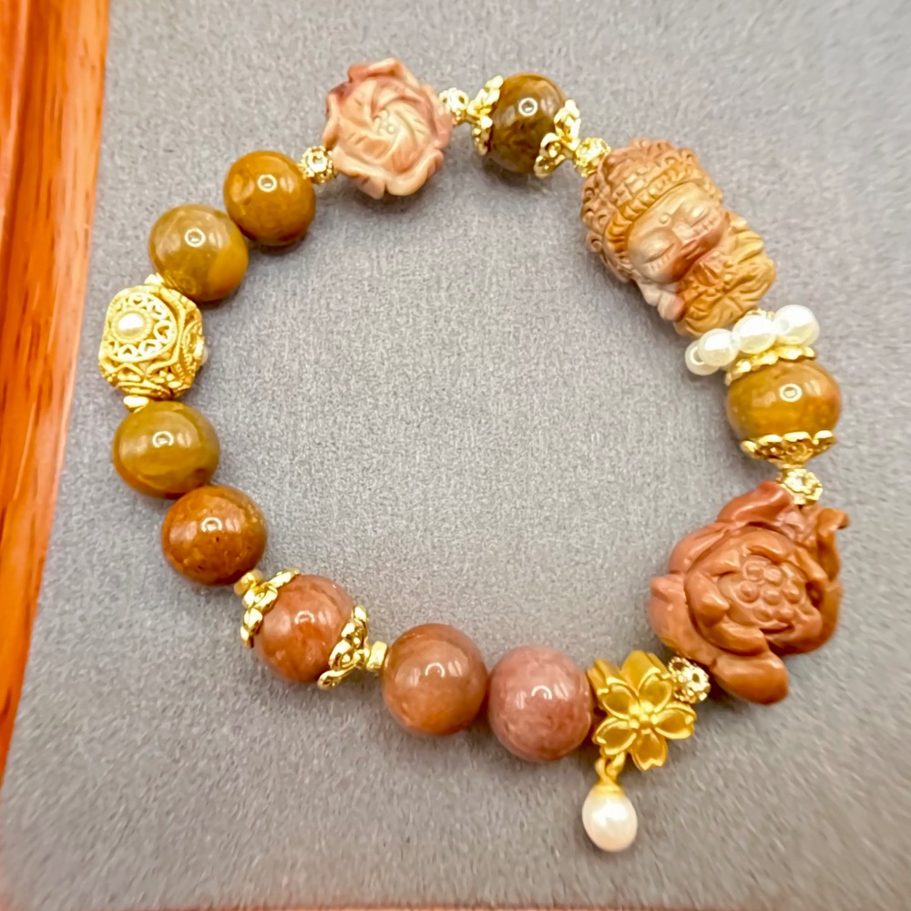 新作♡阿拉善瑪瑙、立体龍彫り、薔薇彫り、ヌーディピンク阿拉善瑪瑙、ミルキーレモン 精緻雕工觀世音佛祖/牡丹花/蓮花/阿拉善瑪瑙- 芊㦤水晶手工坊- iOPEN Mall