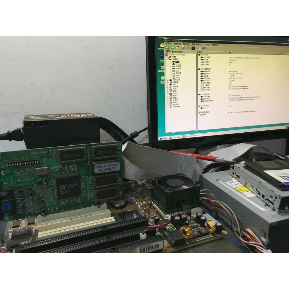 Cyrix 6x86MX PR233 2.9V Socket7 CPU+測試圖【古典精品】-細節圖3