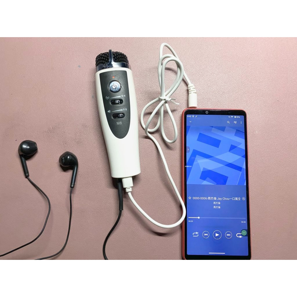 直播設備 mc-919 直播 充電式迴音麥克風  散裝 二手 便宜賣-細節圖4