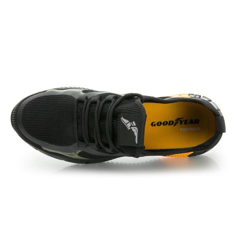 固特異 現貨+預購✨GOODYEAR   鋼頭鞋 工作鞋 多功能運動鞋 凱夫拉防穿刺 鞋頭護趾強化 透氣網布✨軍綠-細節圖8