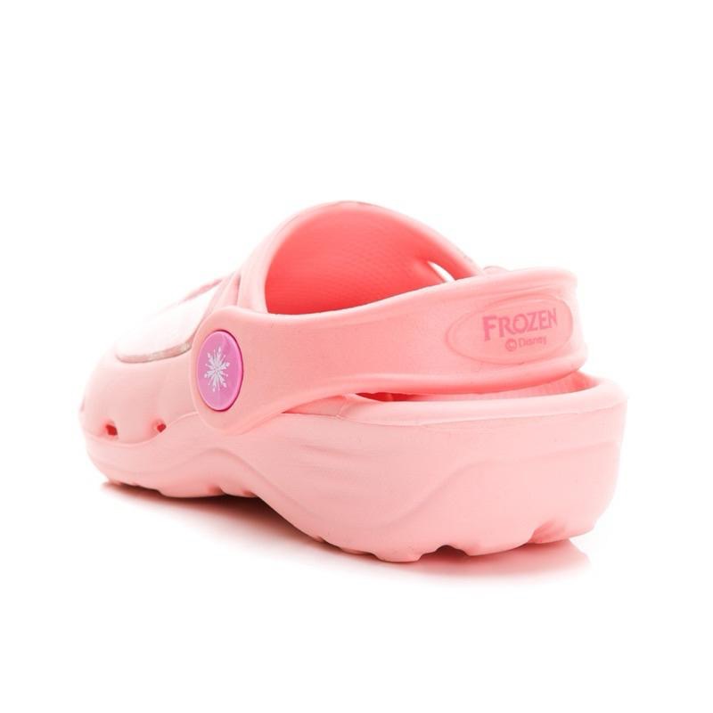 台灣製 現貨+預購☆冰雪奇緣正版兒童防水電燈極輕量Q彈減壓洞洞涼鞋拖鞋童鞋布希鞋園丁鞋☆ 粉-細節圖4