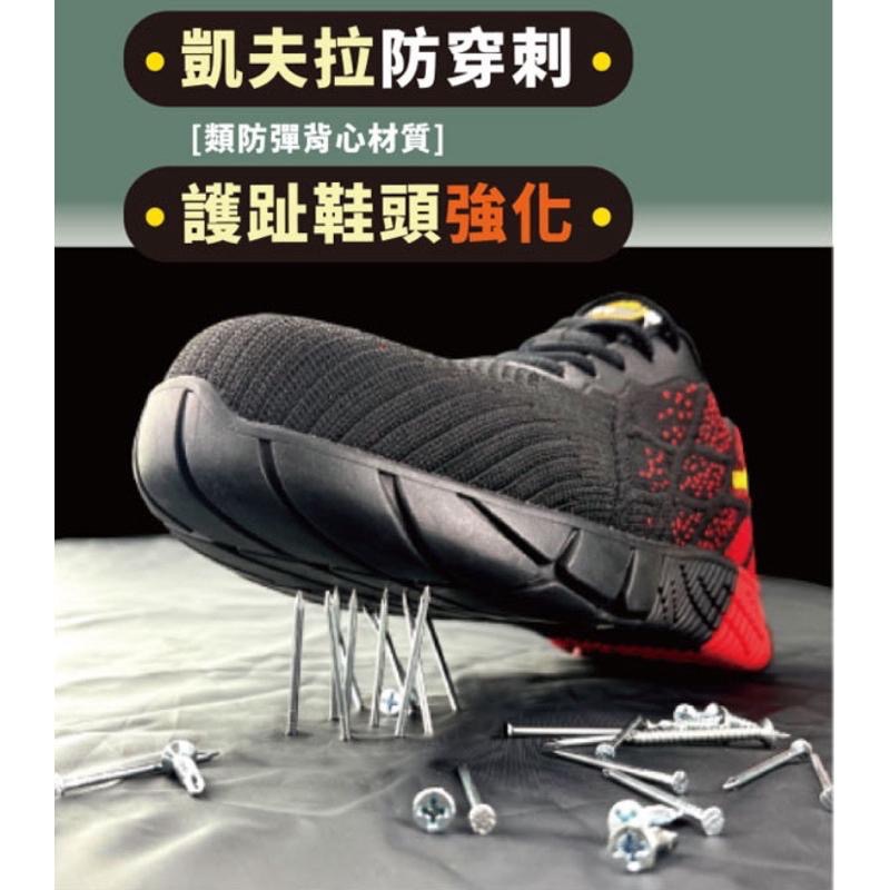 固特異 現貨+預購✨GOODYEAR   鋼頭鞋 工作鞋 多功能運動鞋 凱夫拉防穿刺 鞋頭護趾強化 透氣網布✨黑紅-細節圖2
