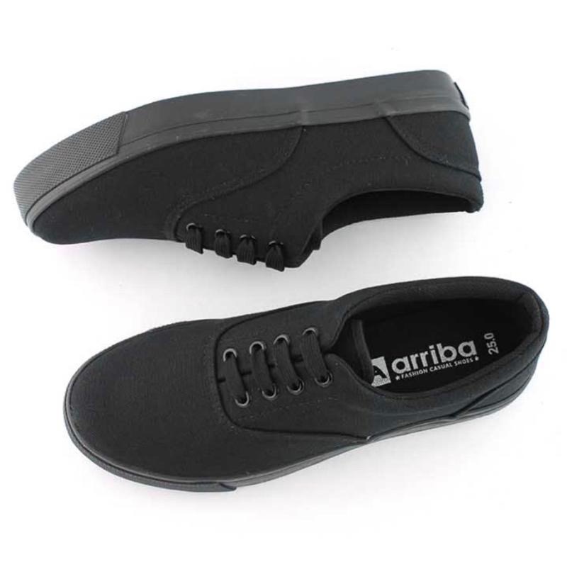 台灣製 現貨+預購🌟男女款 全黑帆布鞋 好穿百搭素面帆布鞋 打工族 學生最愛 男女懶人鞋 男女布鞋 繫帶全黑布鞋 功夫鞋-細節圖2