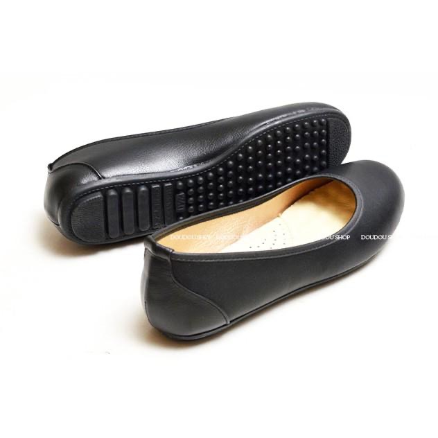 台灣製 現貨☆MIT小資女經典百搭 乳膠厚鞋墊OL 平厚底包鞋☆黑（22.5～25.5）-細節圖5