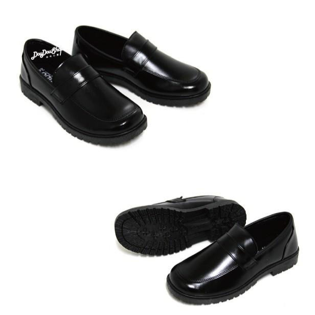 台灣製 經典 學生皮鞋 全素 基本款 / 標準款 止滑 全黑皮鞋  ☆ 黑 (23-25.5)-細節圖4