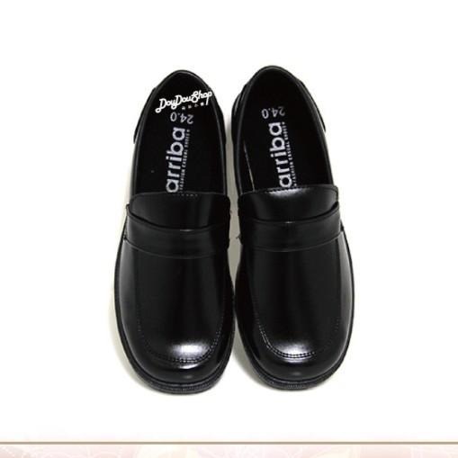 台灣製 經典 學生皮鞋 全素 基本款 / 標準款 止滑 全黑皮鞋  ☆ 黑 (23-25.5)-細節圖6