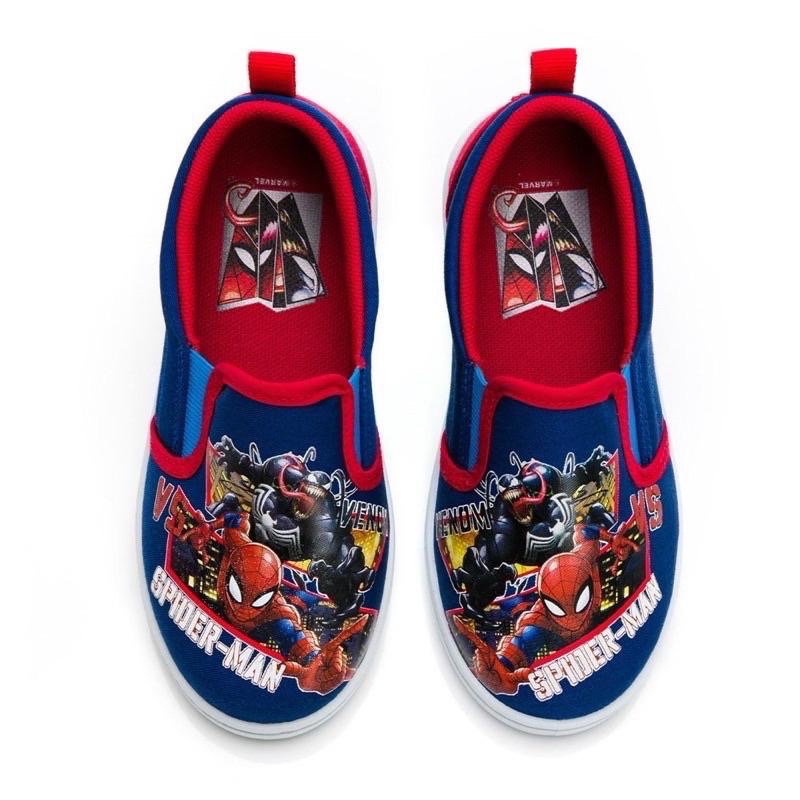 台灣製 現貨 正版授權☆ 限量特惠✨Marvel 蜘蛛人 兒童室內鞋 透氣 止滑 耐磨 兒童布鞋 懶人鞋-細節圖2