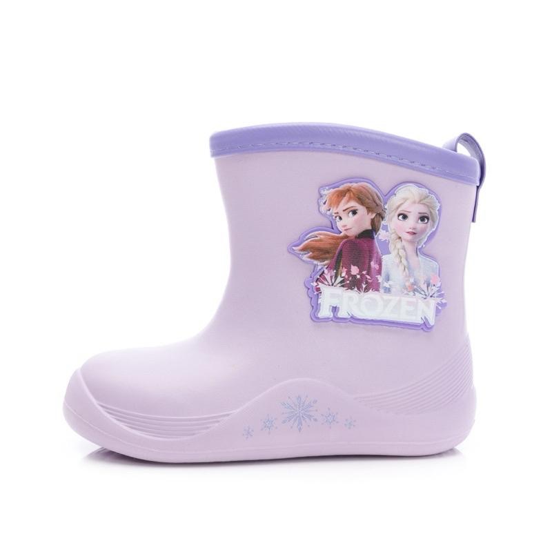台灣 現貨+預購🌈正版授權☆ Frozen 冰雪奇緣 兒童雨鞋 輕量 防水 柔軟 舒適 穿脫便利 兒童雨靴☆ 紫-細節圖2
