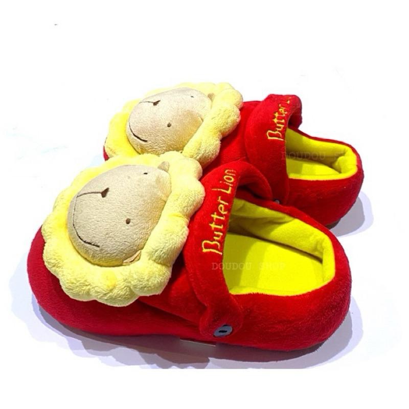 台灣 現貨 限量特價✨奶油獅 室內拖鞋 絨毛拖鞋 保暖拖鞋 紅色 保暖室內拖 25號-細節圖3