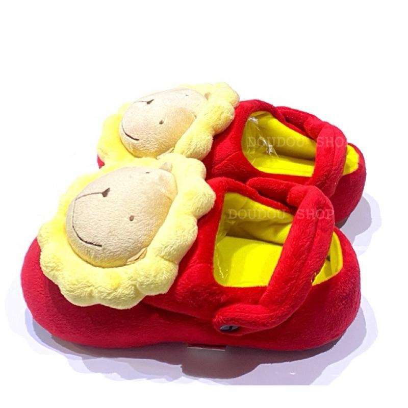 台灣 現貨 限量特價✨奶油獅 室內拖鞋 絨毛拖鞋 保暖拖鞋 紅色 保暖室內拖 25號-細節圖5