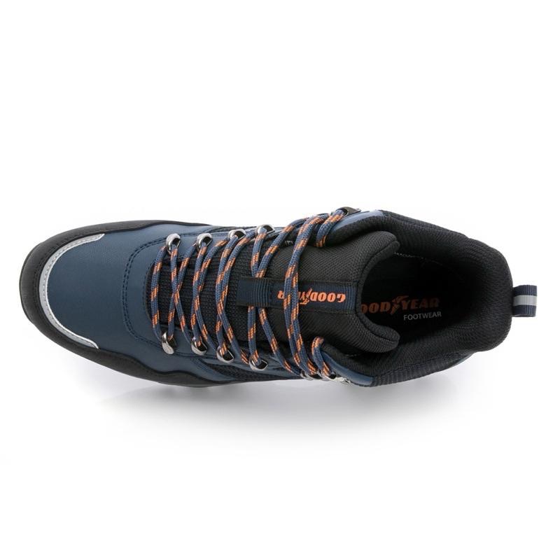 Goodyear 固特異 高筒 登山鞋 戶外鞋 動態防水內裡 綁帶 耐磨 防滑 抓地 防撞 護趾 夜間反光-細節圖4