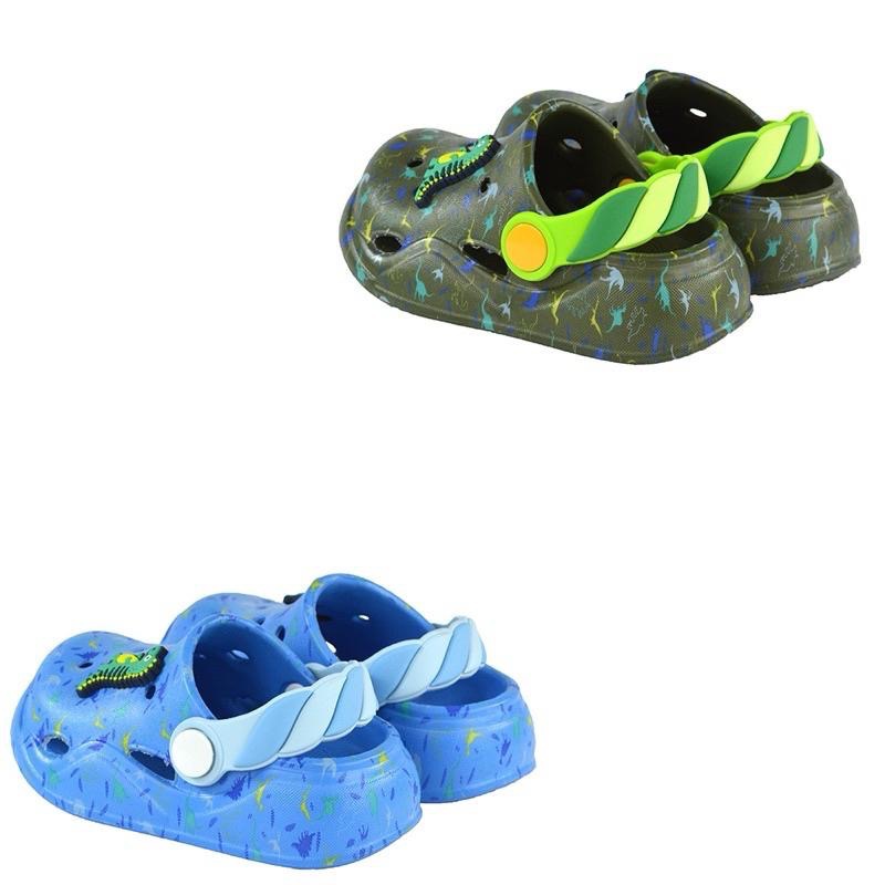 台灣   現貨🌟恐龍 兒童 輕量 護趾 極輕量 Q彈 減壓 防水 速乾 布希鞋 洞洞鞋 園丁鞋 水陸兩用 拖鞋 涼鞋-細節圖6
