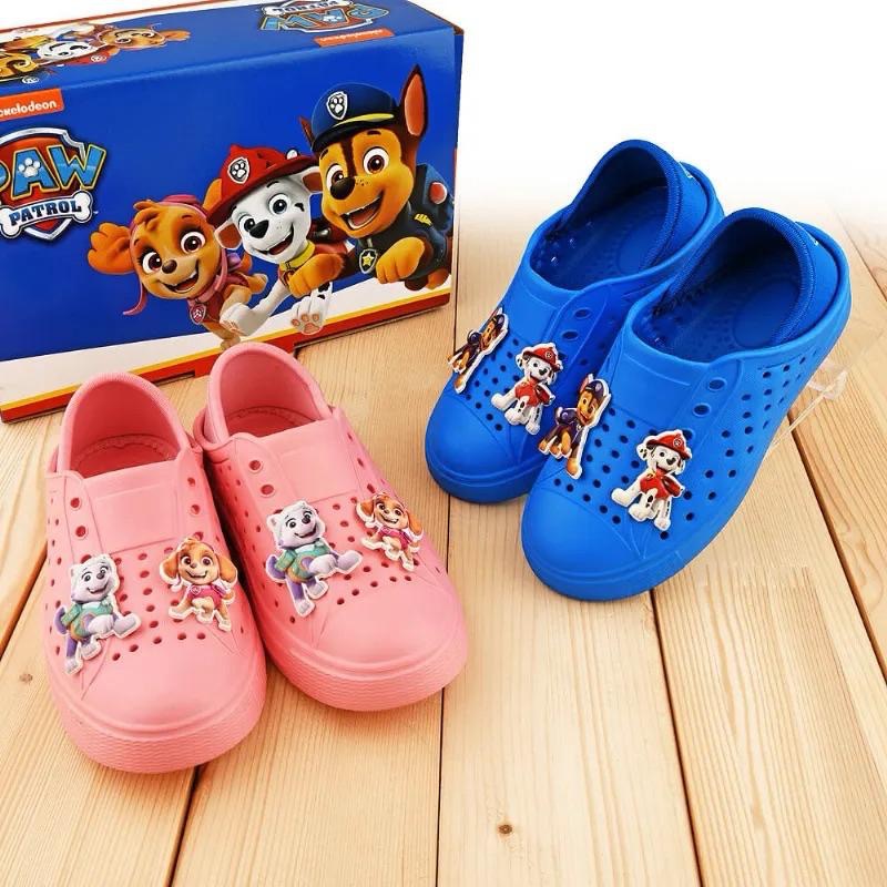 台灣製  現貨✨汪汪隊 兒童 防水 洞洞鞋 可後踩 速乾 透氣  一體成型 輕量 止滑  休閒懶人鞋 輕便鞋 天天-細節圖6