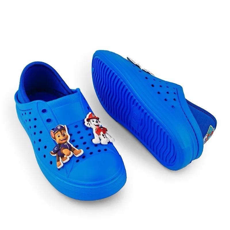 台灣製 限量降售 汪汪隊 兒童 防水 洞洞鞋 可後踩 速乾 透氣  一體成型 輕量 止滑  休閒懶人鞋 輕便鞋 天天-細節圖3