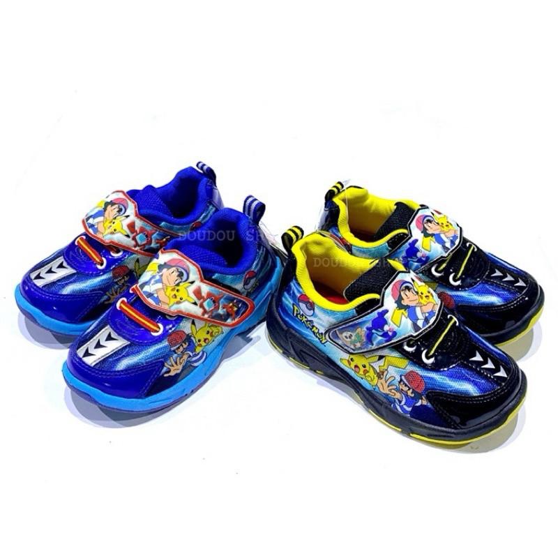 台灣製 現貨 限量特惠🌟寶可夢 Pokémon 電燈 運動鞋 透氣 耐磨 止滑 兒童球鞋 精靈寶可夢 皮卡丘 兒童運動鞋-細節圖2