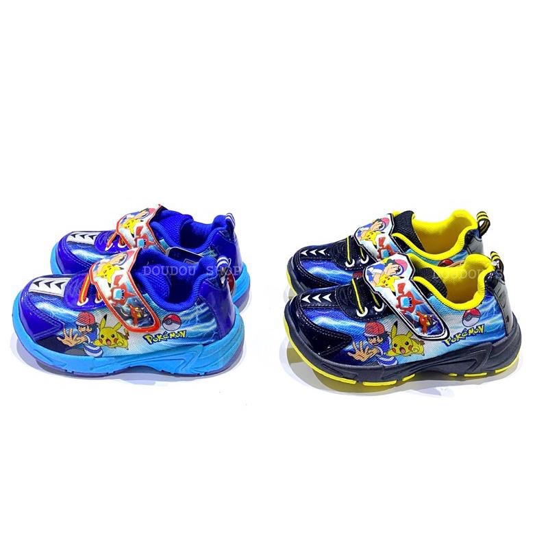 台灣製 現貨 限量特惠🌟寶可夢 Pokémon 電燈 運動鞋 透氣 耐磨 止滑 兒童球鞋 精靈寶可夢 皮卡丘 兒童運動鞋-細節圖3
