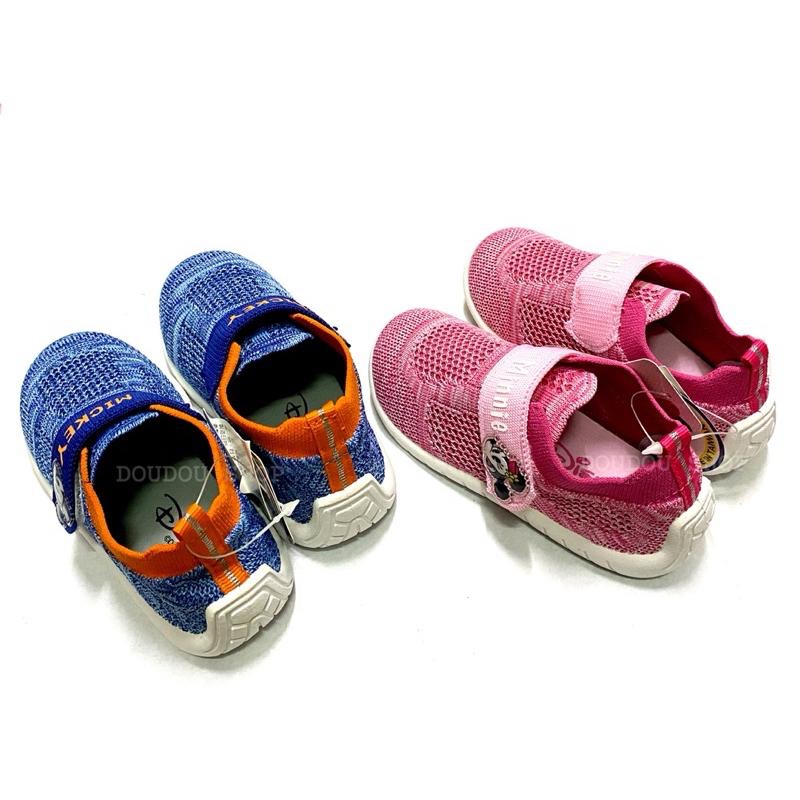 台灣製 現貨🌟Disney 米奇 米妮 針織 透氣 兒童布鞋  兒童運動鞋 止滑 柔軟 男童 女童 中童 兒童球鞋-細節圖5