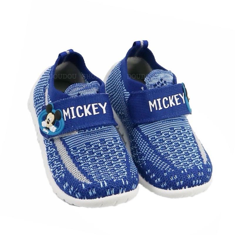 台灣製 現貨🌟Disney 米奇 米妮 針織 透氣 兒童布鞋  兒童運動鞋 止滑 柔軟 男童 女童 中童 兒童球鞋-細節圖6
