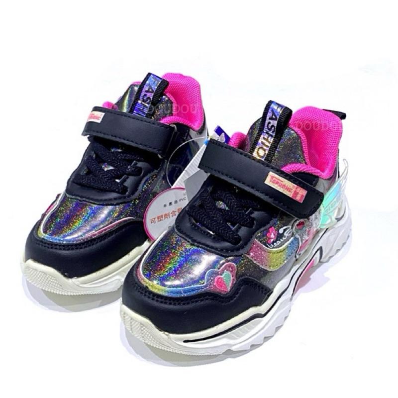 台灣 現貨 限量特惠🌈專櫃鞋品✨立體彩色精靈翅膀 潮流 女童運動鞋 減壓 輕量 兒童球鞋 兒童運動鞋-細節圖3
