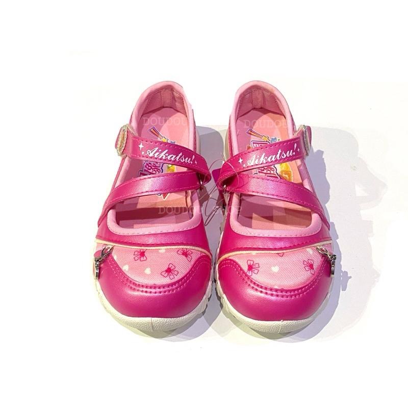 台灣製 現貨🌈限量降售🎀偶像學園 Aikatsu 兒童室內鞋 幼兒園 娃娃鞋 布鞋 透氣 止滑 中童 大童 女童 公主鞋-細節圖2