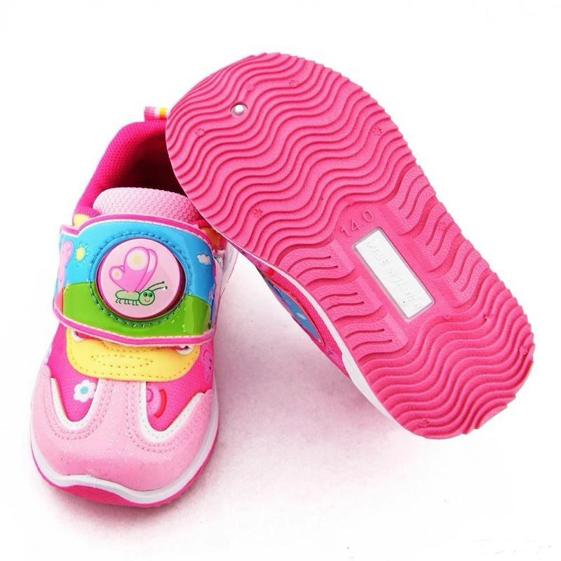 台灣製 現貨🌟專櫃鞋品🌈佩佩豬 Peppa Pig 粉紅豬小妹 喬治 兒童電燈球鞋 透氣布鞋 兒童運動鞋 女童 男童-細節圖3