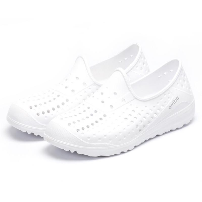 台灣 現貨+預購✨氣墊 洞洞鞋✨速乾 輕軟 透氣 親膚材質 不刮肉❗️止滑 耐磨大底‼️雨鞋 懶人鞋 情侶鞋 黑 白 藍-細節圖5