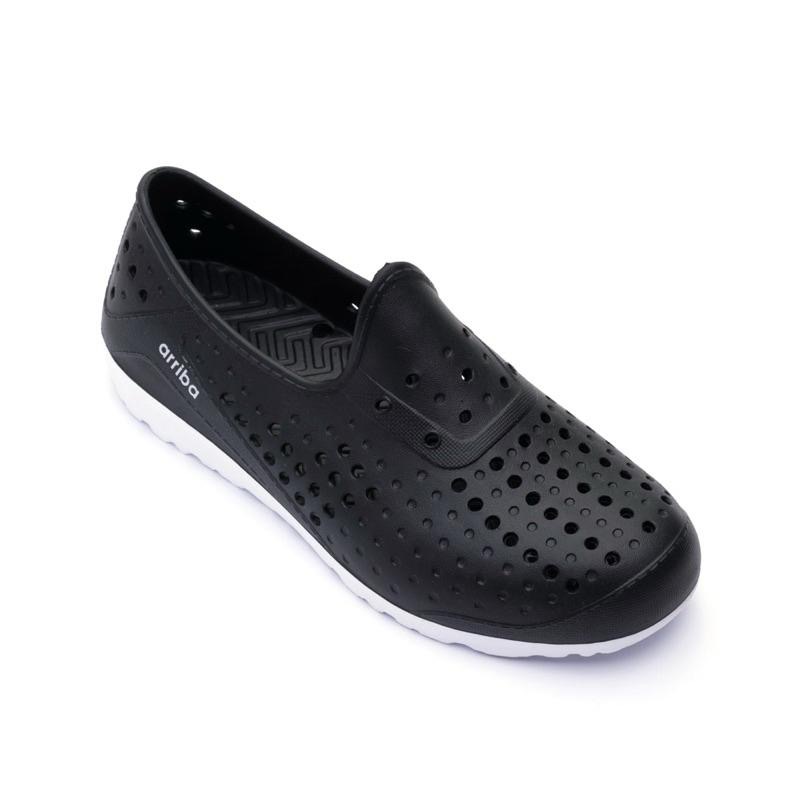 台灣 現貨+預購✨氣墊 洞洞鞋✨速乾 輕軟 透氣 親膚材質 不刮肉❗️止滑 耐磨大底‼️雨鞋 懶人鞋 情侶鞋 黑 白 藍-細節圖8