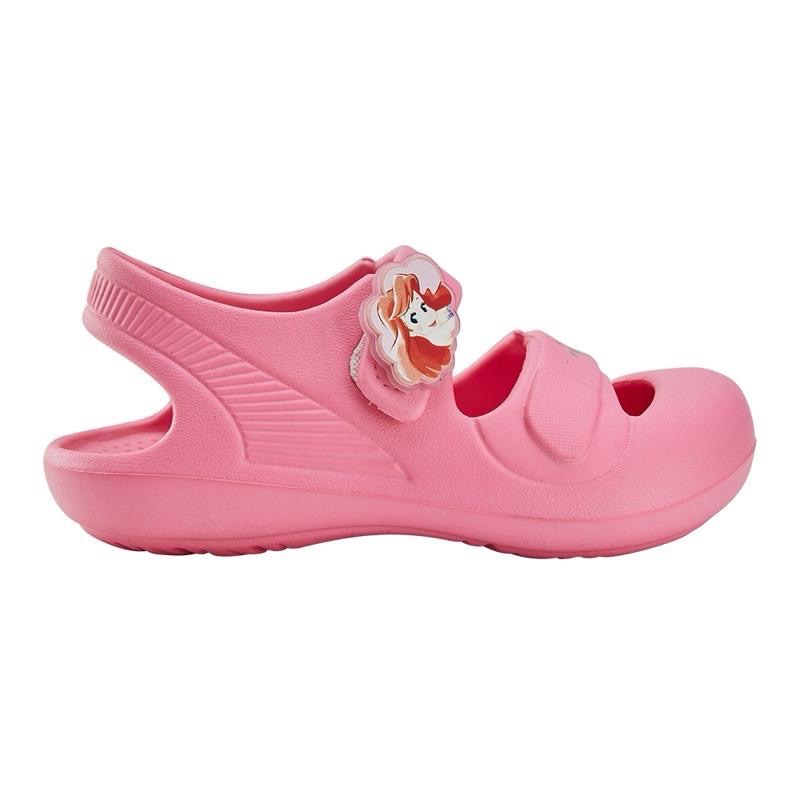 台灣製  現貨🌟Disney 美人魚 公主 兒童 護趾 涼鞋 布希鞋 輕量 防水 速乾 洞洞鞋 園丁鞋 洞洞鞋 水陸兩用-細節圖2
