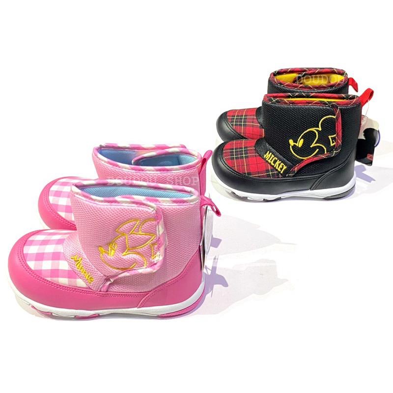 台灣製✨現貨🔥限量特惠✨專櫃鞋品☆米奇 米妮 時尚 格紋 兒童短靴 兒童球鞋 柔軟 止滑 兒童短筒球鞋  女童 男童-細節圖3