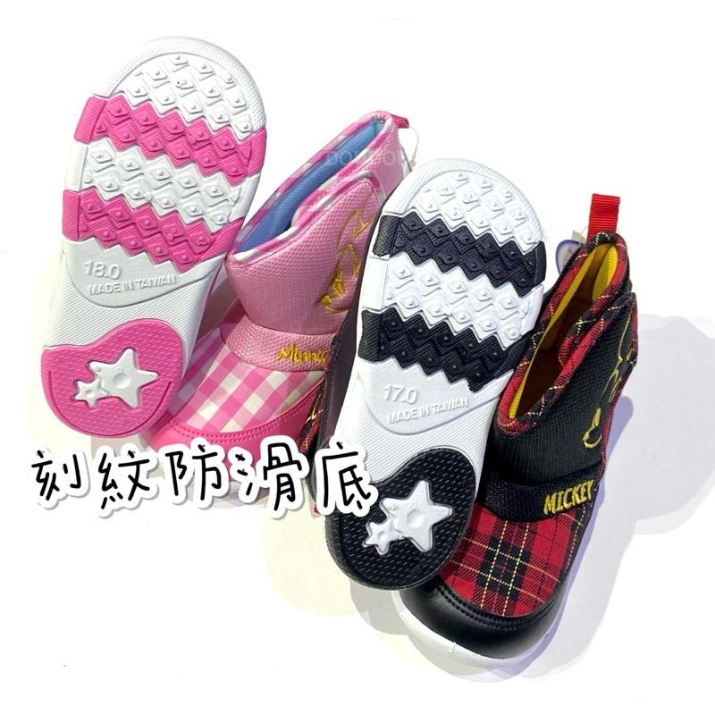 台灣製✨現貨🔥限量特惠✨專櫃鞋品☆米奇 米妮 時尚 格紋 兒童短靴 兒童球鞋 柔軟 止滑 兒童短筒球鞋  女童 男童-細節圖4