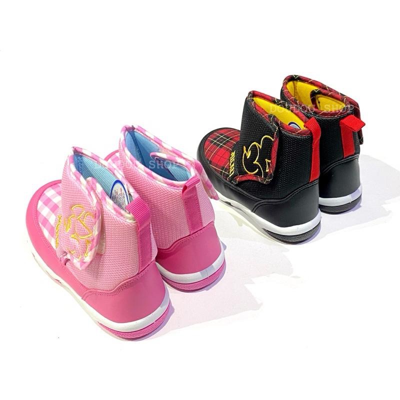 台灣製✨現貨🔥限量特惠✨專櫃鞋品☆米奇 米妮 時尚 格紋 兒童短靴 兒童球鞋 柔軟 止滑 兒童短筒球鞋  女童 男童-細節圖5