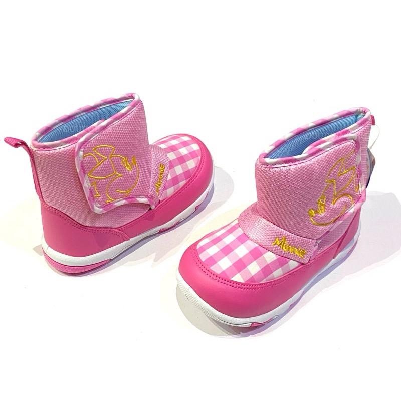 台灣製✨現貨🔥限量特惠✨專櫃鞋品☆米奇 米妮 時尚 格紋 兒童短靴 兒童球鞋 柔軟 止滑 兒童短筒球鞋  女童 男童-細節圖8