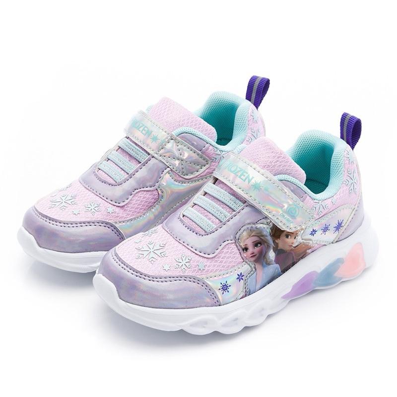 台灣出貨   現貨+預購🌟冰雪奇緣  Frozen愛紗 炫光電燈運動鞋  慢跑鞋 兒童球鞋 輕量 透氣 女童 女童運動鞋-細節圖2