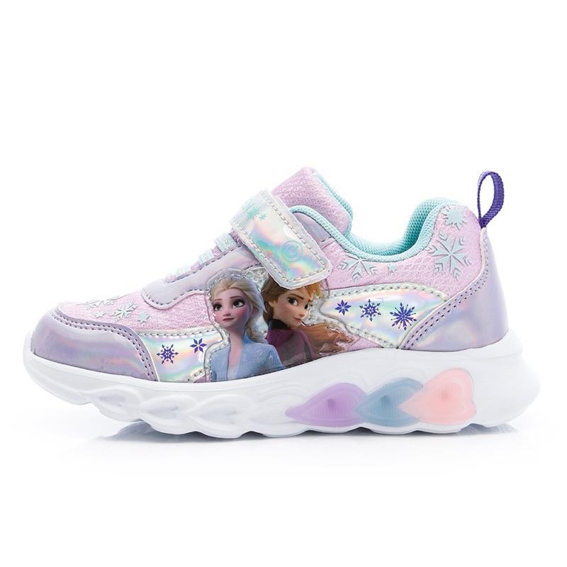 台灣出貨   現貨+預購🌟冰雪奇緣  Frozen愛紗 炫光電燈運動鞋  慢跑鞋 兒童球鞋 輕量 透氣 女童 女童運動鞋-細節圖4