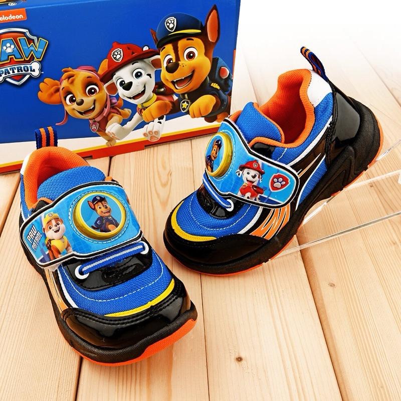 台灣製  現貨🌟汪汪隊立大功 PAW PATROL  兒童電燈運動鞋  輕量 透氣 防臭 止滑 兒童休閒鞋 男童女童-細節圖5