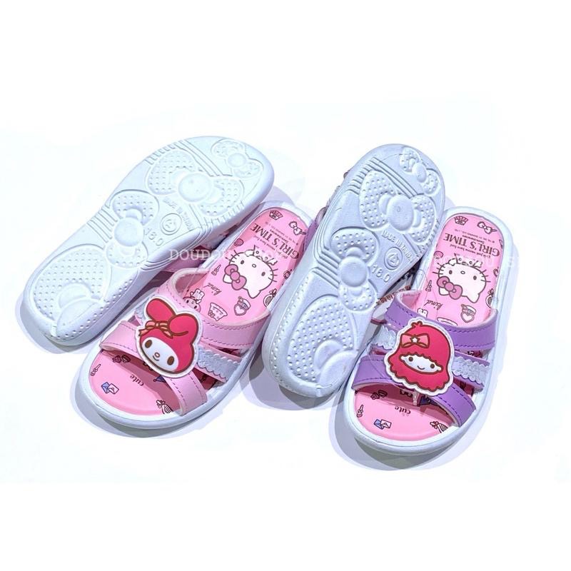 台灣製 現貨✨KiKiLaLa 雙子星 Melody 美樂蒂 kitty 女童拖鞋 兒童拖鞋 防滑 耐磨 室內拖 戶外拖-細節圖5