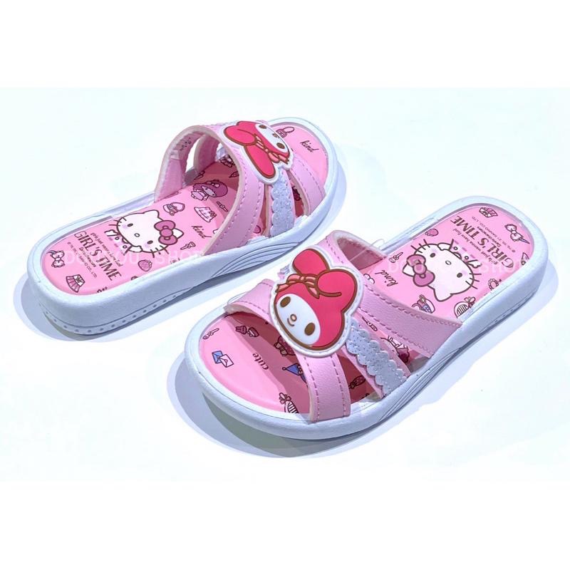 台灣製 現貨✨KiKiLaLa 雙子星 Melody 美樂蒂 kitty 女童拖鞋 兒童拖鞋 防滑 耐磨 室內拖 戶外拖-細節圖6