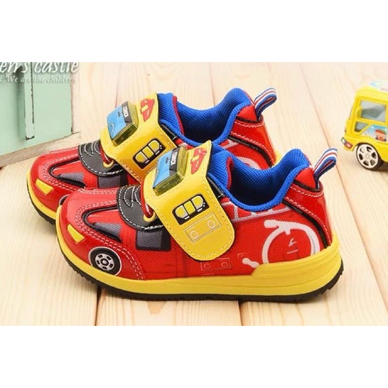 台灣製✨限量降售🔥現貨🌟 TOMICA多美小汽車 電燈運動鞋  汽車 透氣 止滑 兒童球鞋   學步鞋 男童   紅-細節圖3
