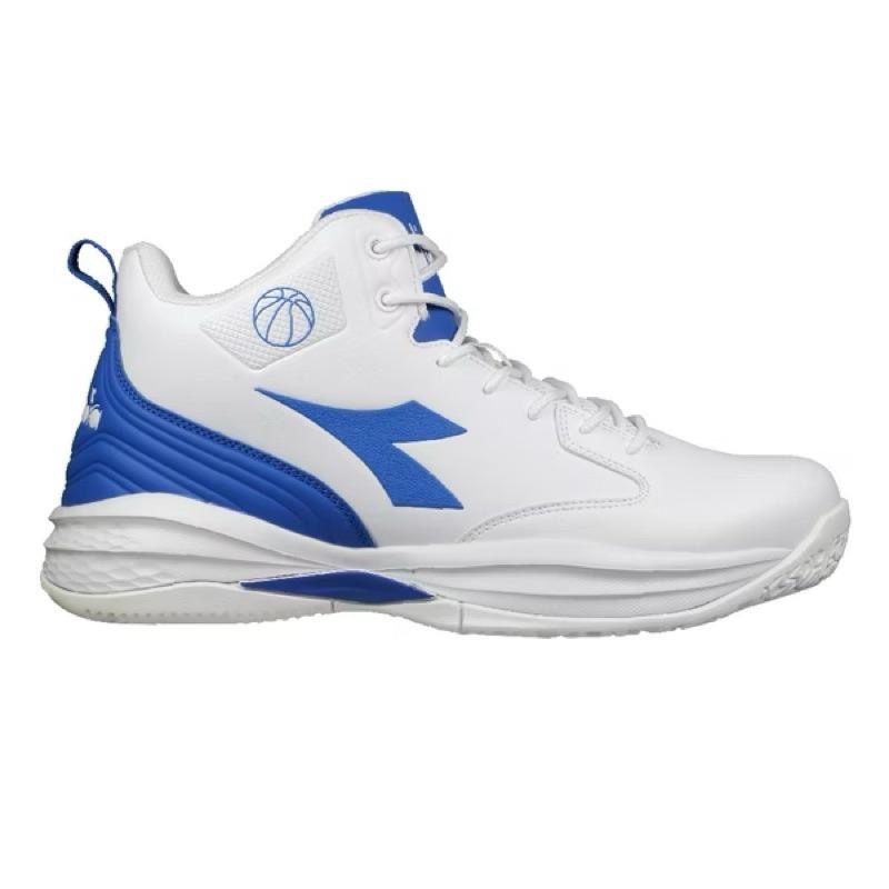 DIADORA 男鞋 專業籃球鞋  2E寬楦 輕量 耐磨 彈力中底 耐用科技皮革 橡膠防滑大底 運動鞋 休閒鞋 黑 白-細節圖2