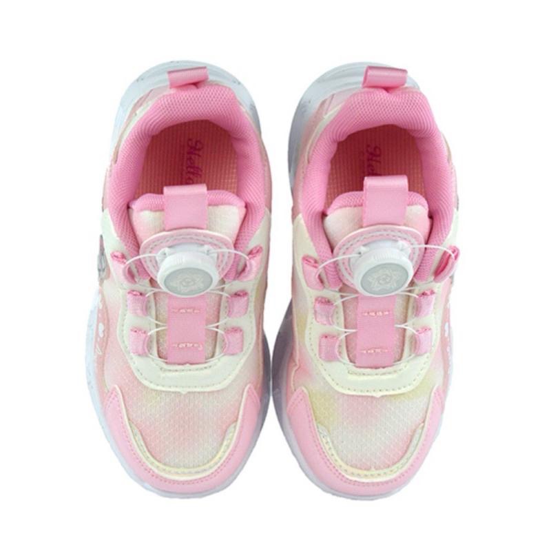 台灣現貨+預購🌈專櫃鞋品✨Kitty 酷洛米 旋轉扣 LED 女童運動鞋  輕量 兒童球鞋 兒童運動鞋  KUROMI-細節圖3