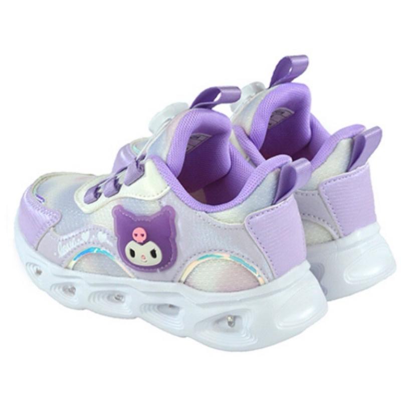 台灣現貨+預購🌈專櫃鞋品✨Kitty 酷洛米 旋轉扣 LED 女童運動鞋  輕量 兒童球鞋 兒童運動鞋  KUROMI-細節圖5